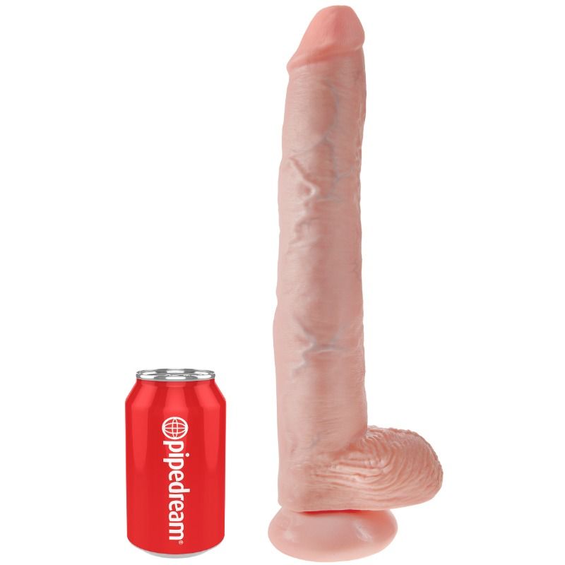 Dildo Realista de 35,6 cm Com Testículos