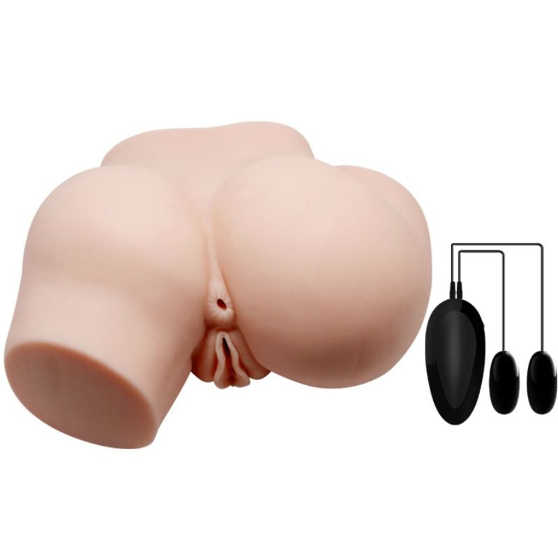 Realistic Dual Entry Vibrating Masturbator