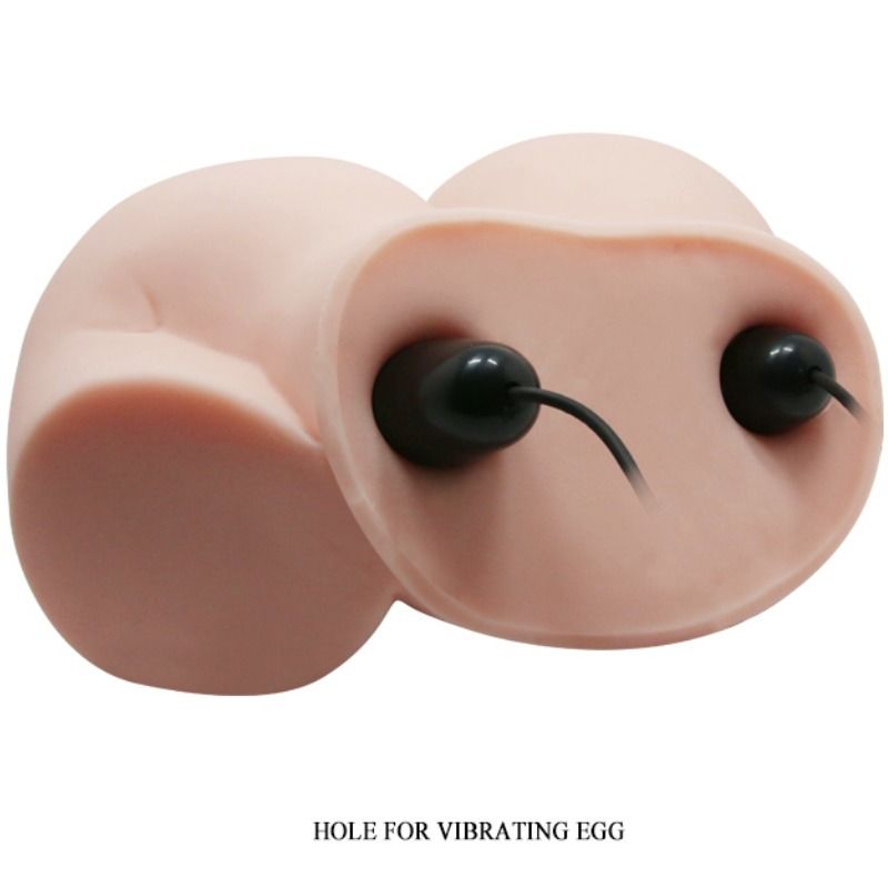 Realistic Dual Entry Vibrating Masturbator