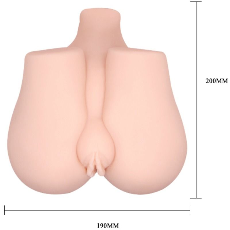 Realistic Dual-Entry Vibrating Masturbator