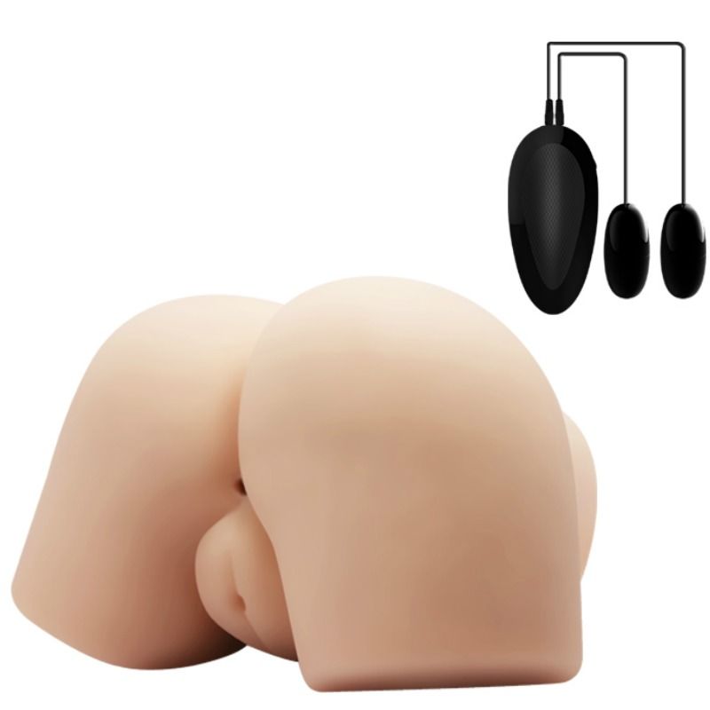 Realistic Dual-Entry Vibrating Masturbator
