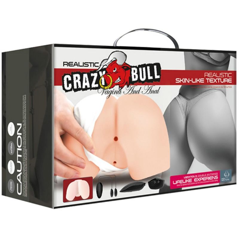 Realistic Dual-Entry Vibrating Masturbator