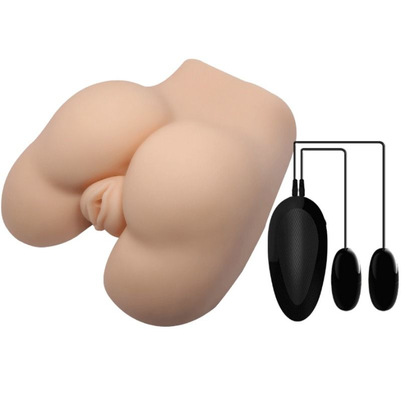 Realistic Dual Entry Vibrating Masturbator