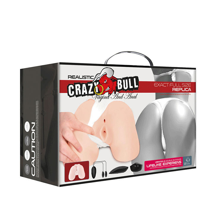 Realistic Dual Entry Vibrating Masturbator