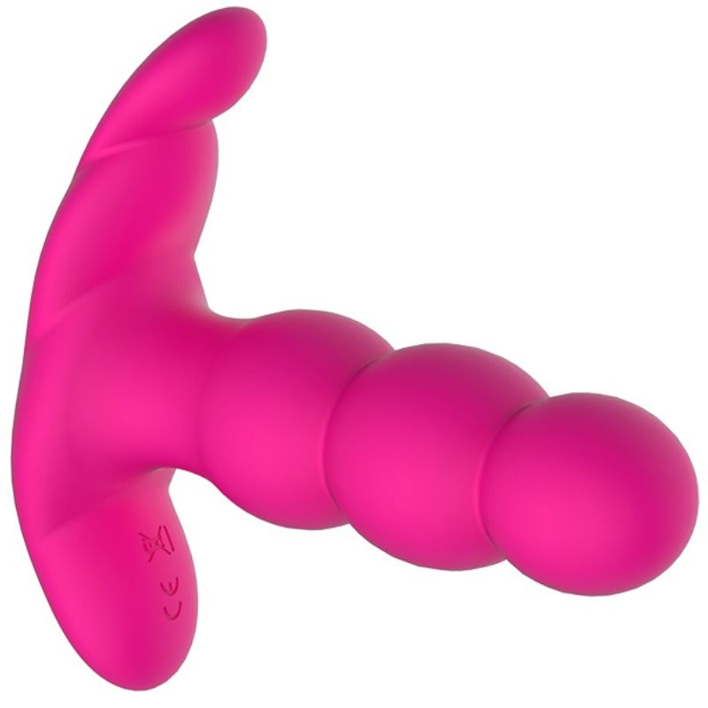 Remote Control Pearl Anal Vibrator - Black