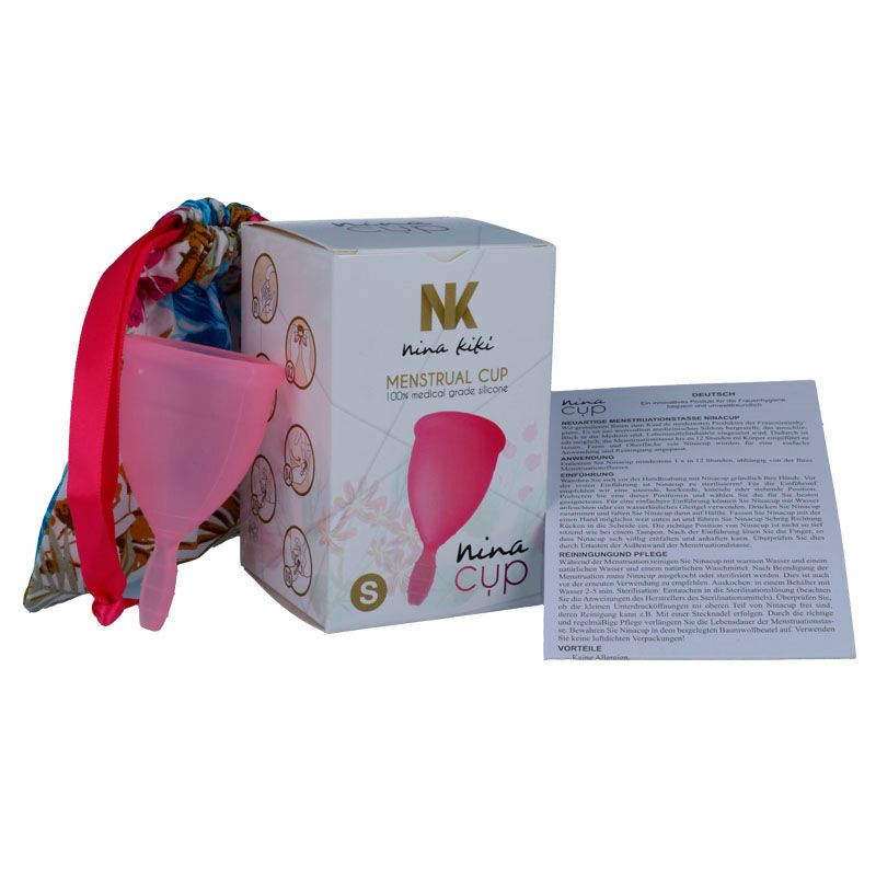 Copo Menstrual Rosa Tamanho S