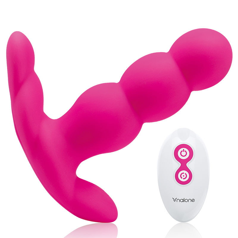 Remote Control Pearl Anal Vibrator - Black