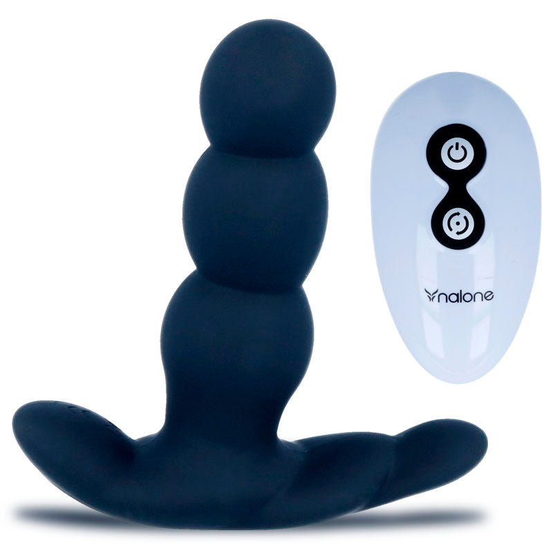 Remote Control Pearl Anal Vibrator - Black