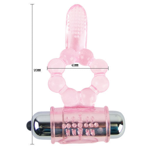 Anel de Língua Vibratório de Silicone - 10 Ritmos