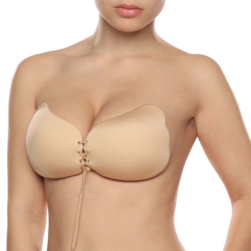 Lace-It Push-Up Enhancement Bra - Beige A Cup