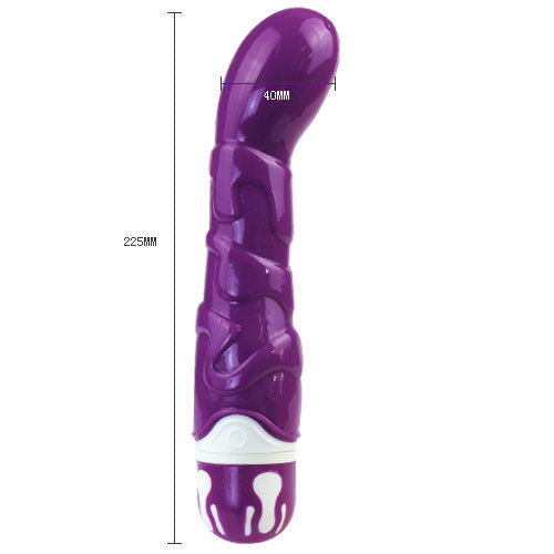 Dildo Vibratório Realista com 10 Ritmos - Violeta
