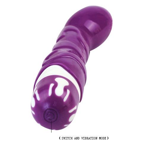Dildo Vibratório Realista com 10 Ritmos - Violeta