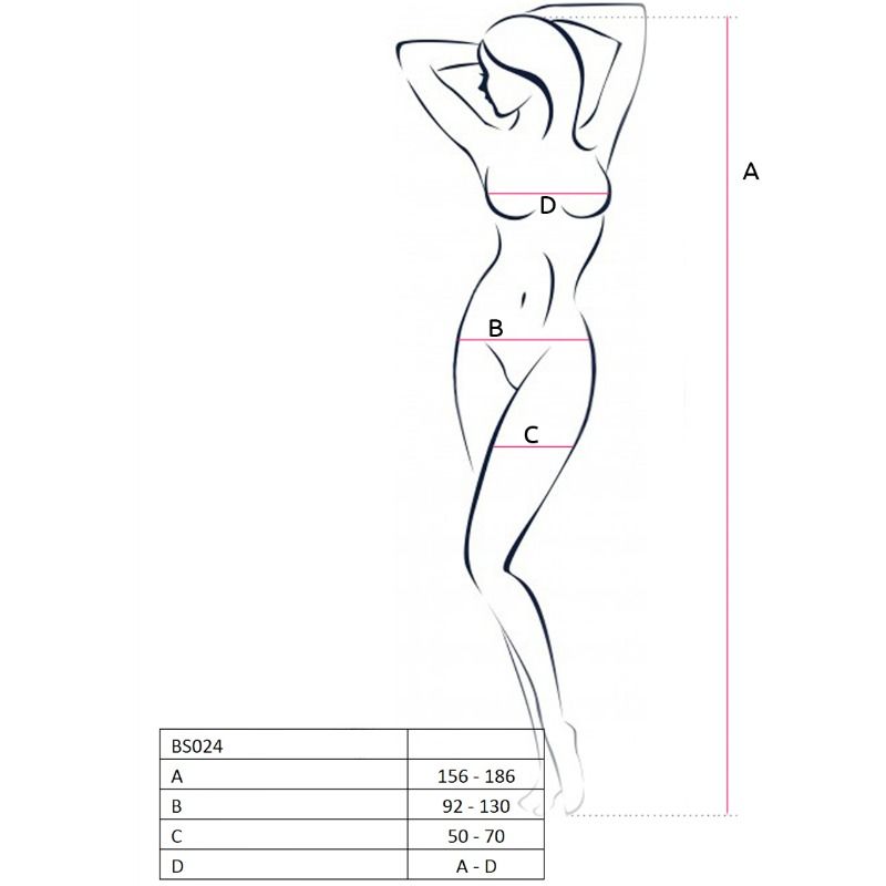 White One Size Bodystocking BS024