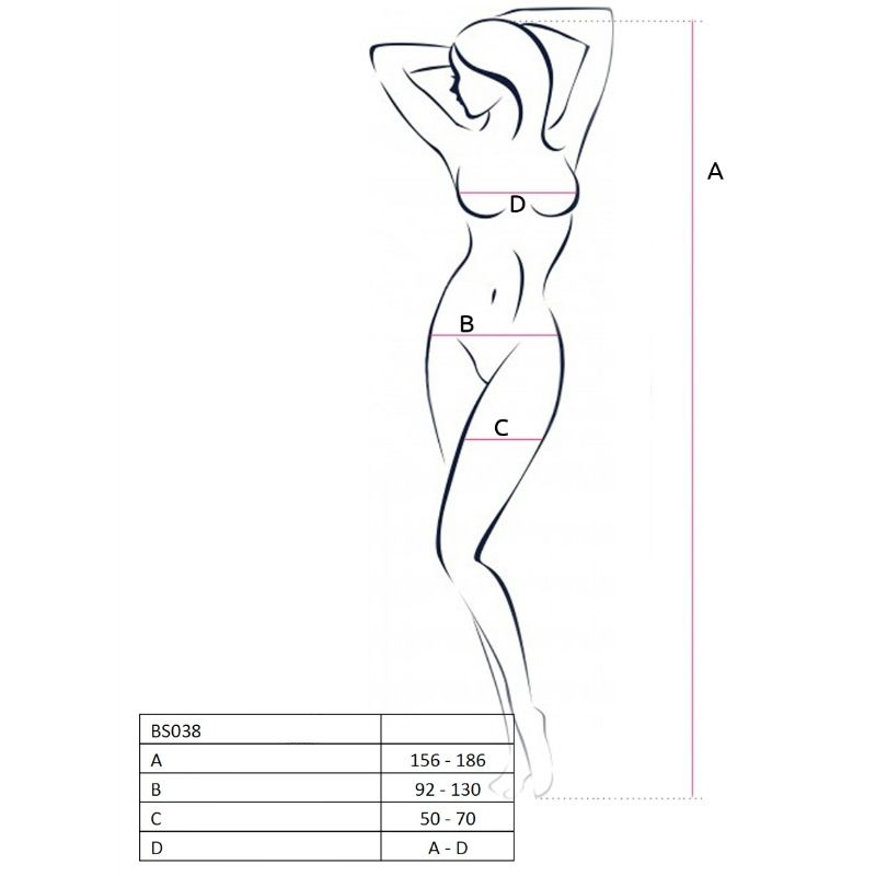 White Bodystocking BS038 - One Size