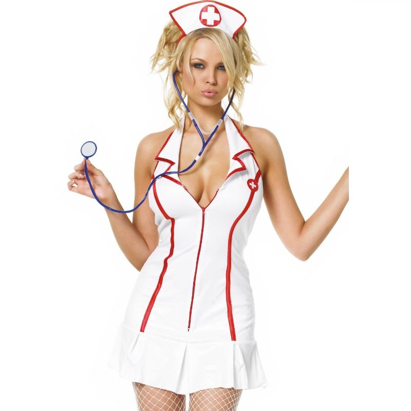 Sexy Head Nurse 3-Piece Costume Set