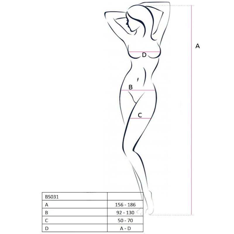 White Bodystocking BS031 - One Size
