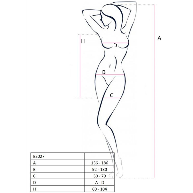 Bodystocking Estilo Vestido Negro - Bs027