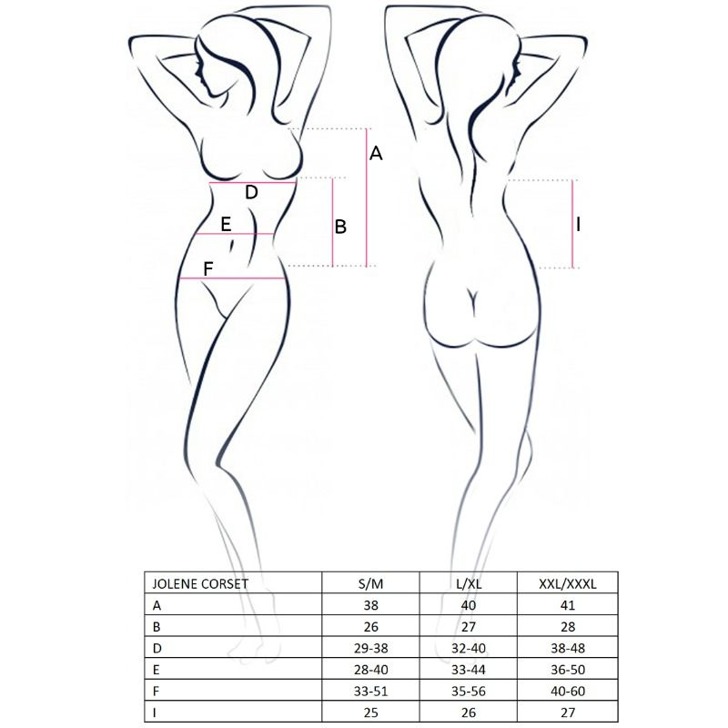 Corsé Negro Jolene - Talla L/XL