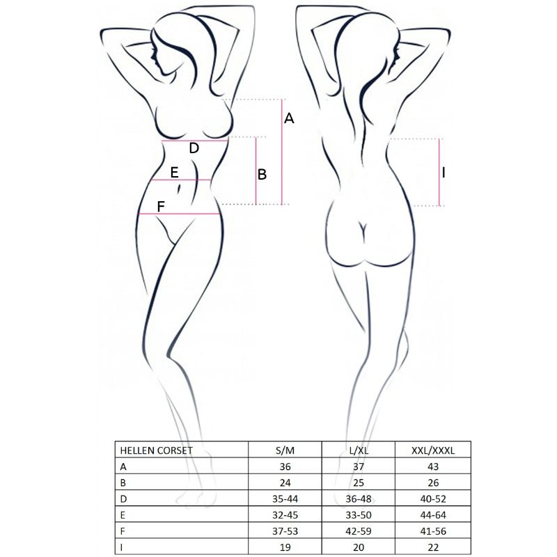 Corsé Negro Hellen - Talla S/M