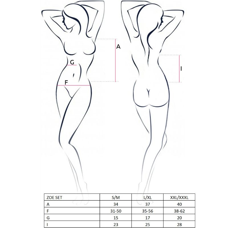 Zoe Sexy Lingerie Set - Size S/M