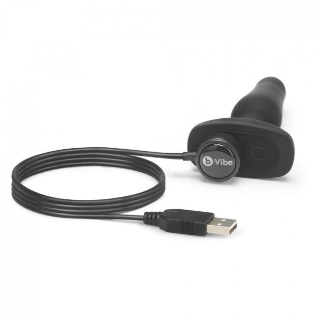 Novice Remote Control Anal Plug - Black