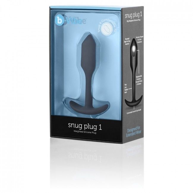 Snug Plug 1 Black Silicone Butt Plug