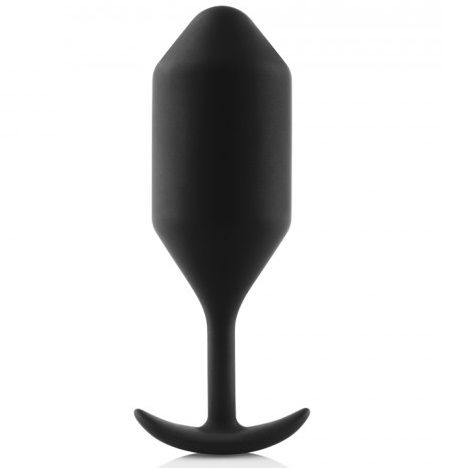 Snug Black Anal Plug - Size 4