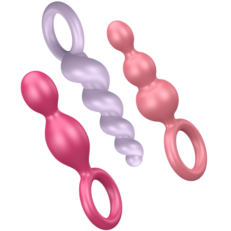 3-Piece Colorful Anal Plug Set