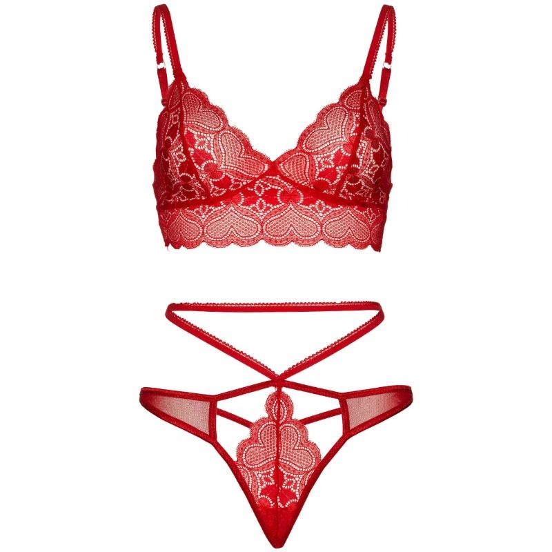 Seductive Two-Piece Lace Bralette & Thong