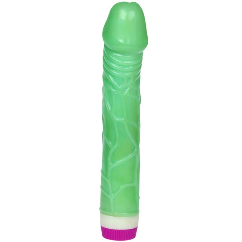 Waves Of Pleasure 23cm Vibrator - Green