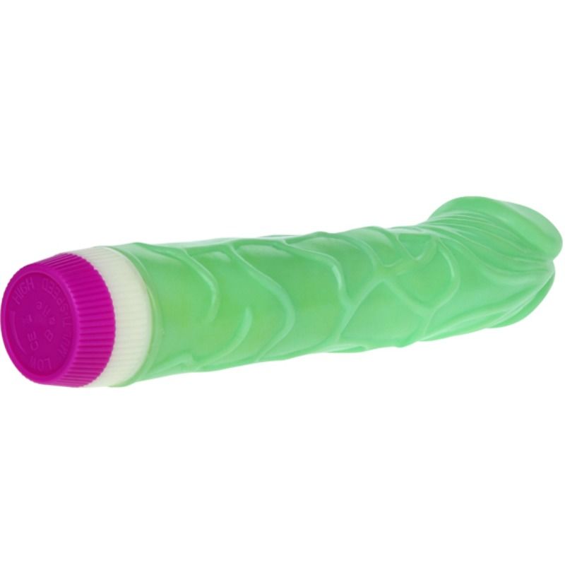 Waves Of Pleasure 23cm Vibrator - Green