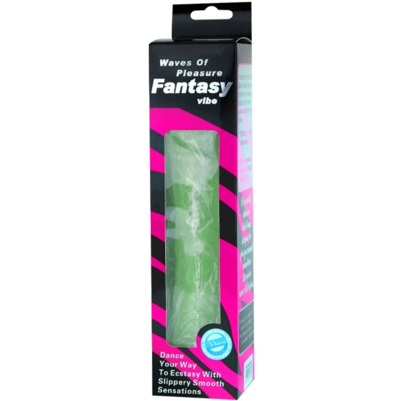 Waves Of Pleasure 23cm Vibrator - Green