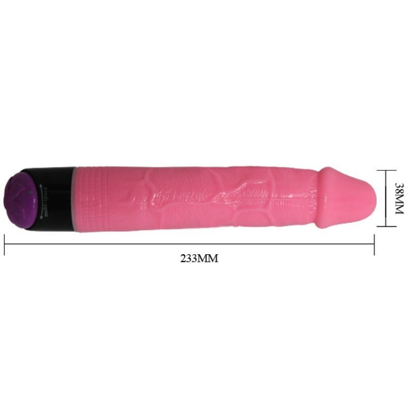 Vibrador Rosa Realista - 23cm