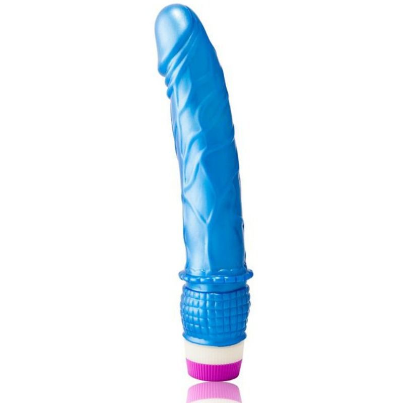 Waves Of Pleasure Blue Vibrator 23cm