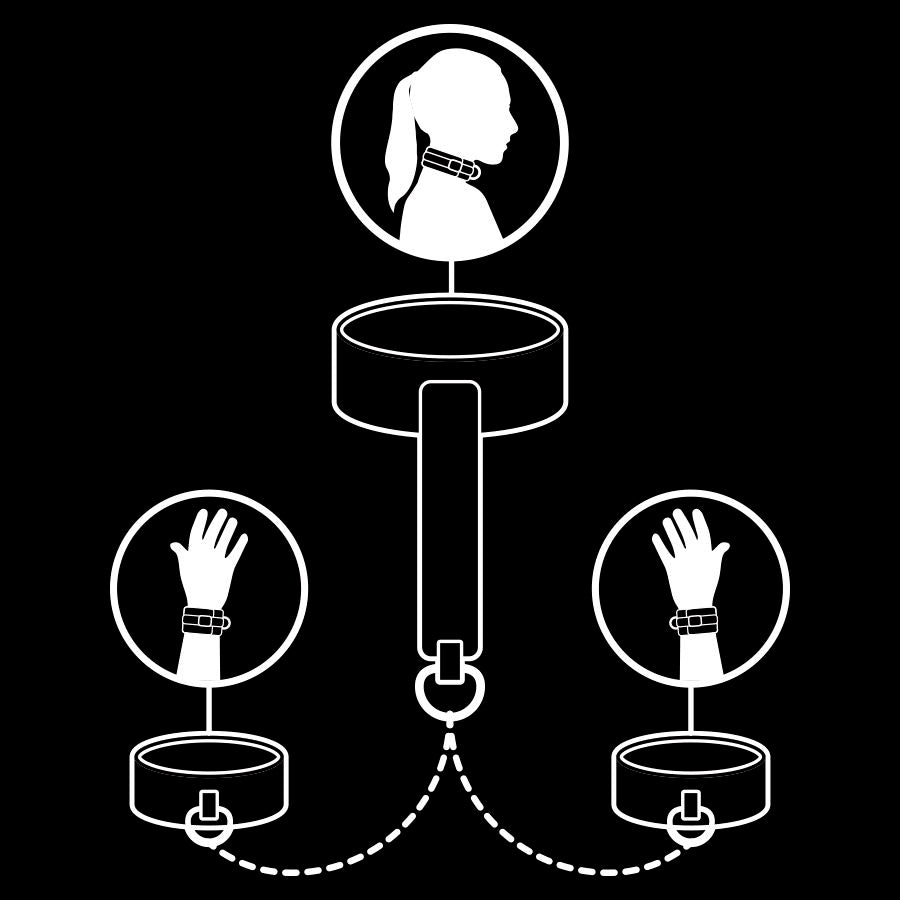Vegan Leather Bondage Restraint Set