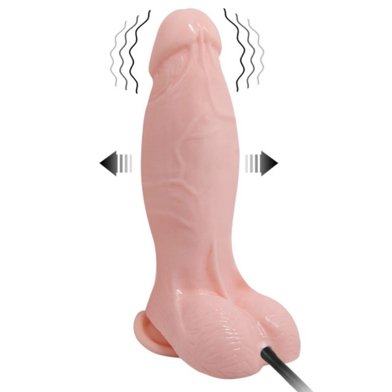 Realistic Inflatable Vibrating Dildo 18.8cm