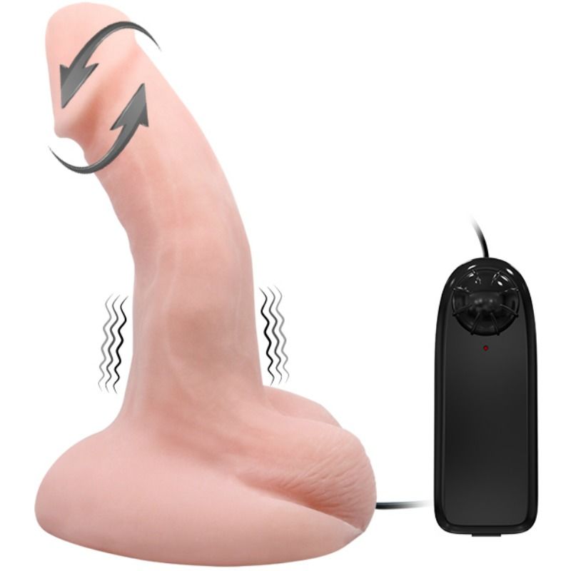 Dildo Vibratorio Rotativo