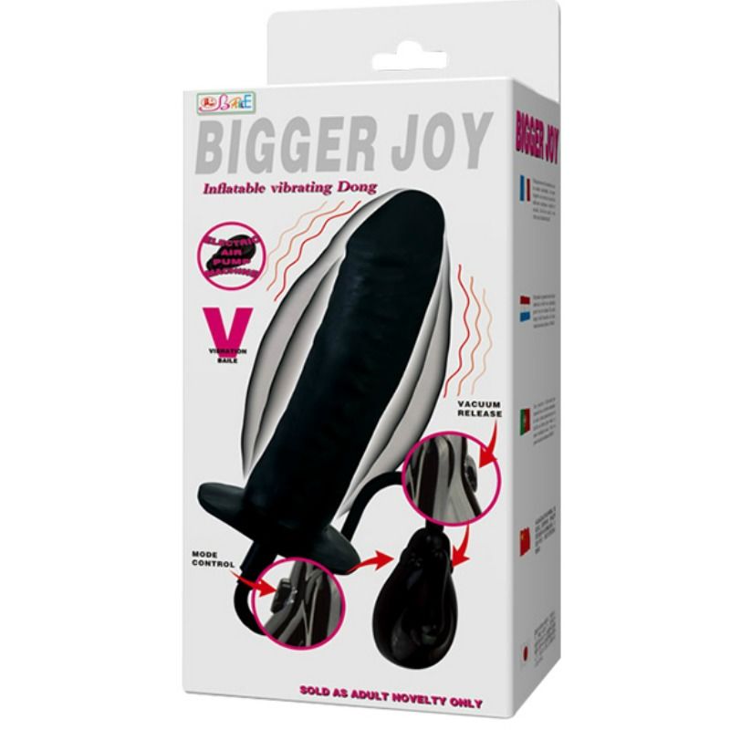 Dildo Insuflável Vibratório Bigger Joy 16cm