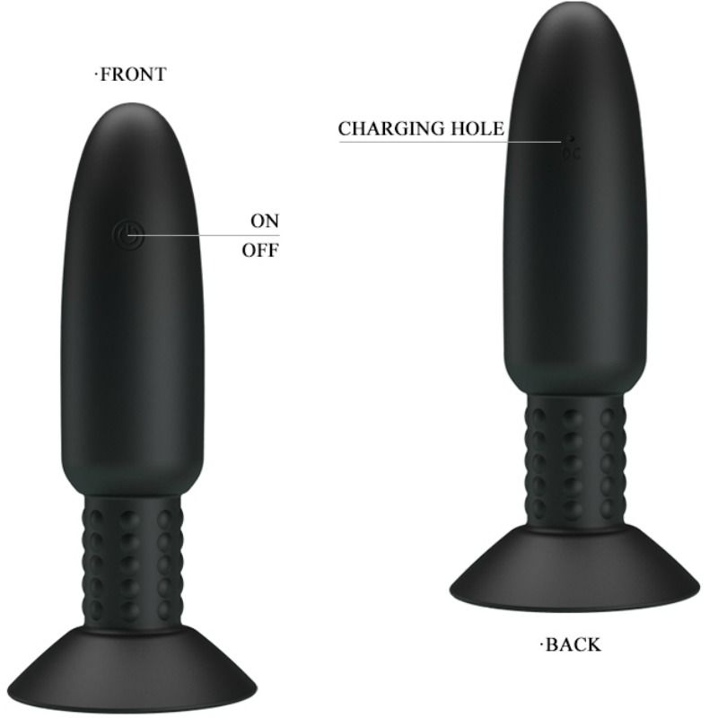 Vibrating & Rotating Pleasure Plug