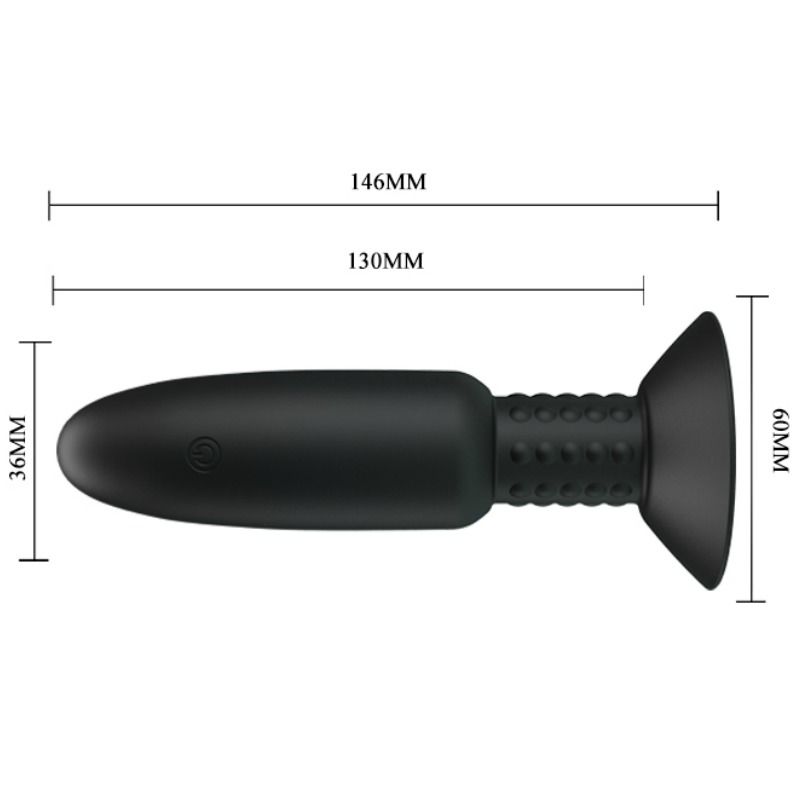 Vibrating & Rotating Pleasure Plug