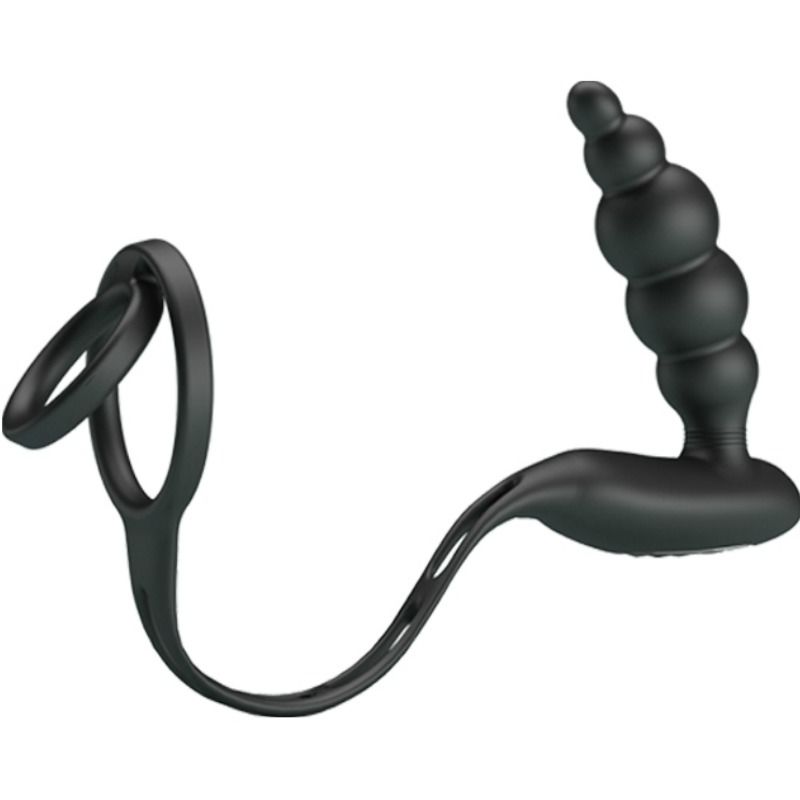 Vibrating Penis Ring with Plug