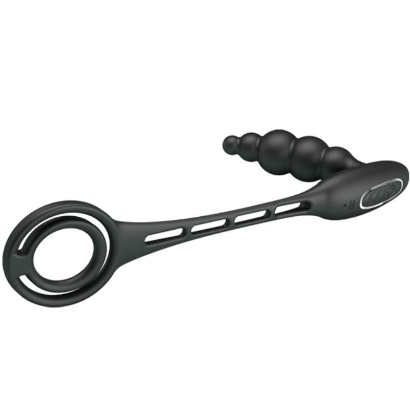 Vibrating Penis Ring with Plug