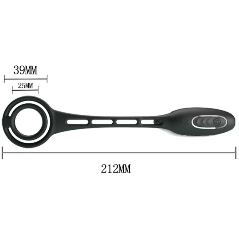 Vibrating Penis Ring with Plug