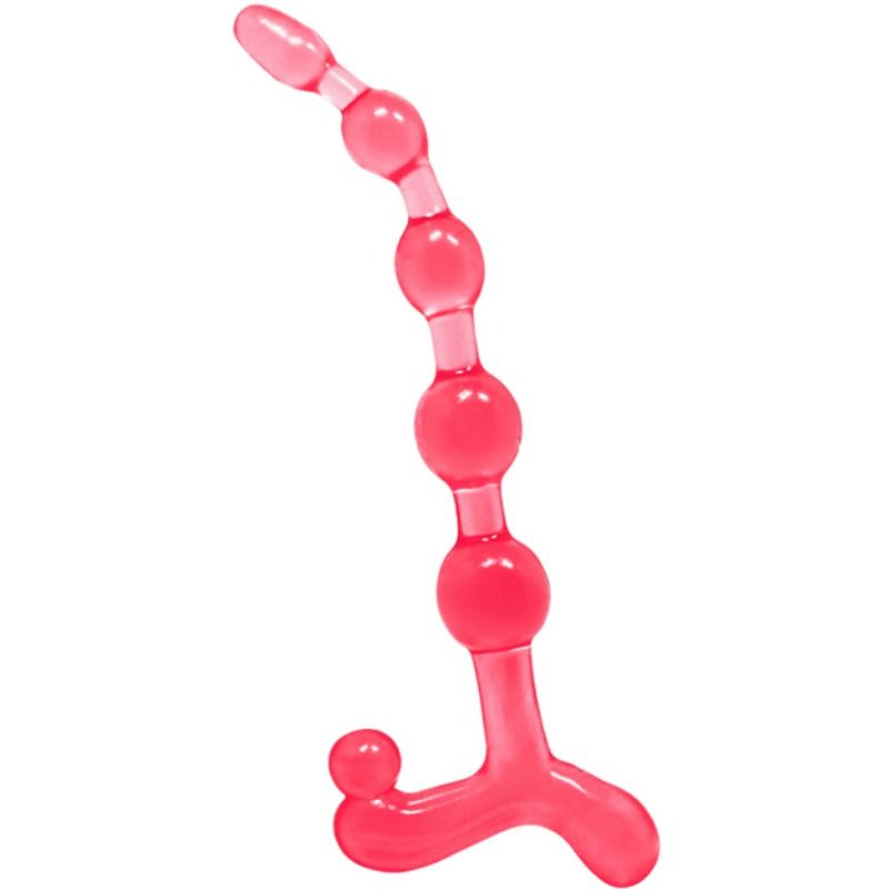 Bendy Twist Red Anal Beads