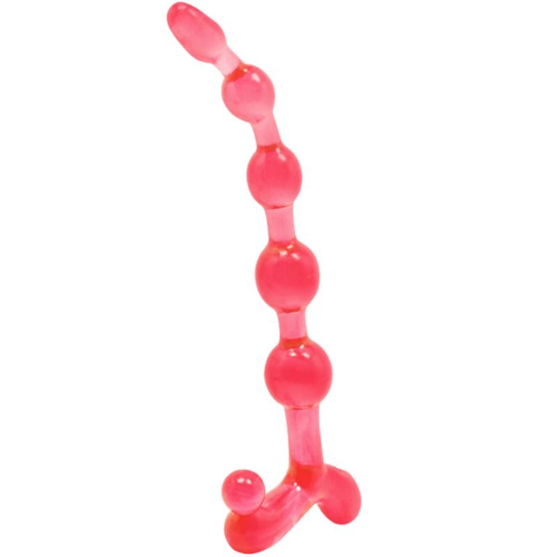 Bendy Twist Red Anal Beads