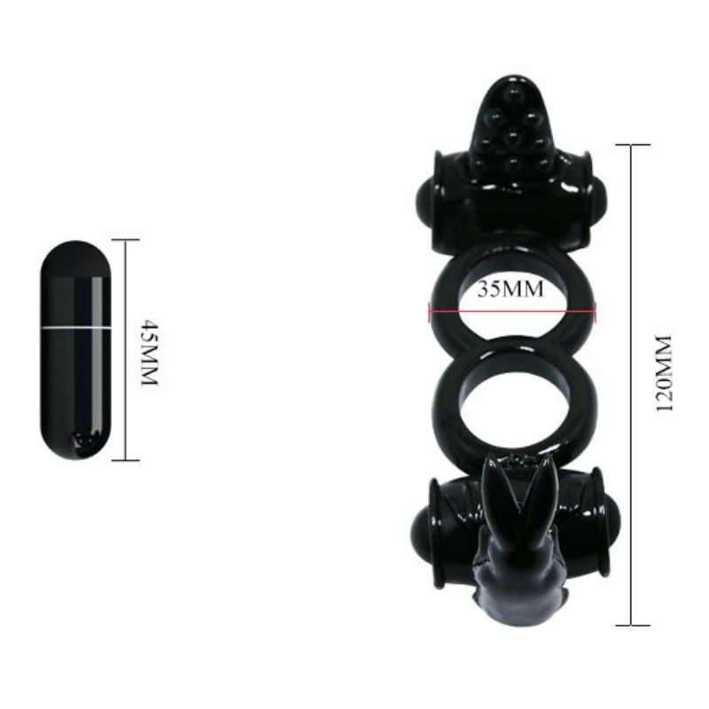 Sweet Ring Double Rabbit Pleasure Ring
