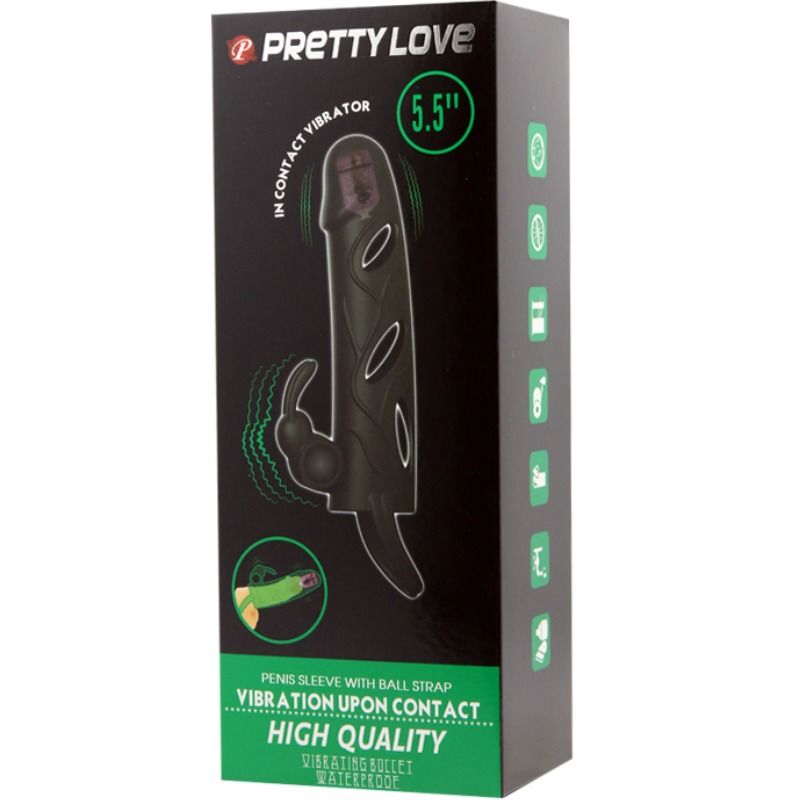 Funda Vibratoria de Silicona 14 cm