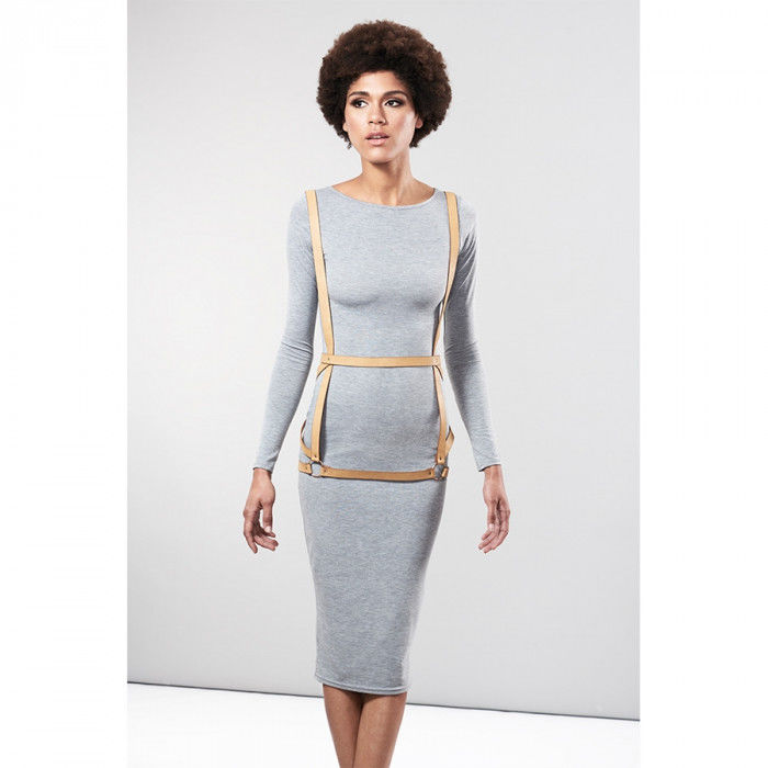 Maze Brown Harness Dress