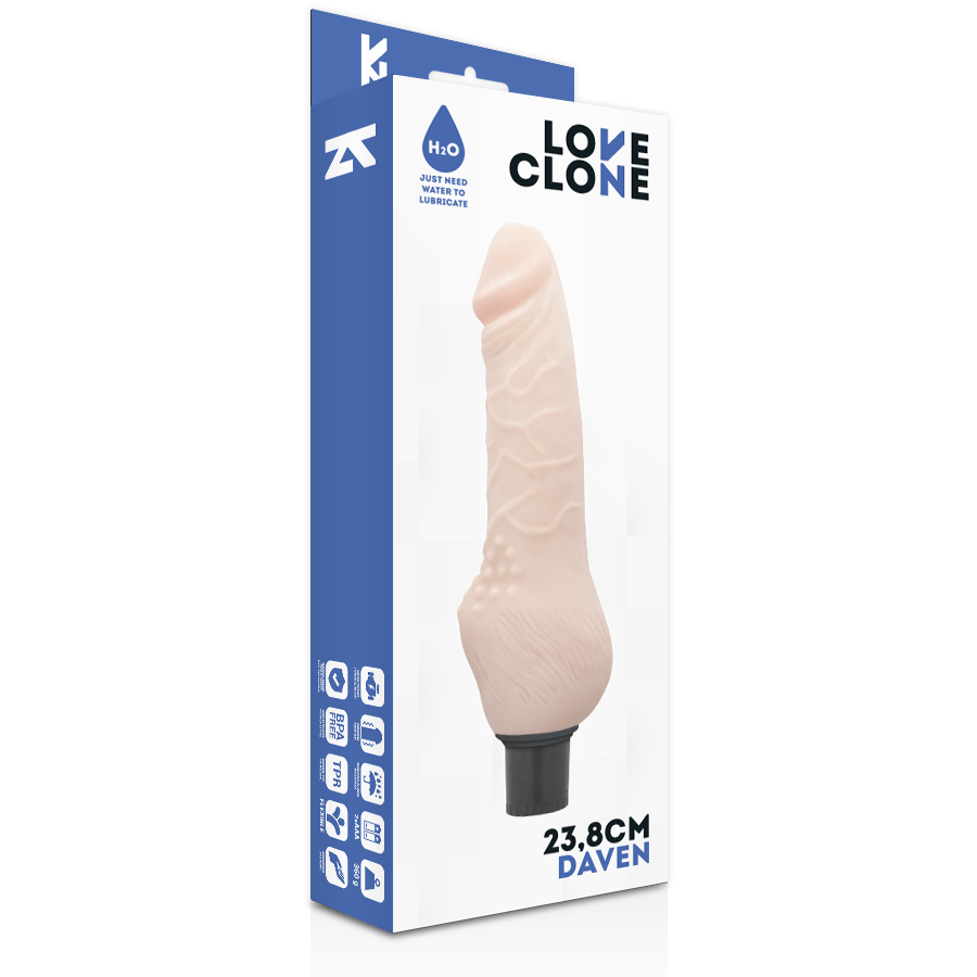 Dildo Realista Autolubricante Daven 23,8 cm
