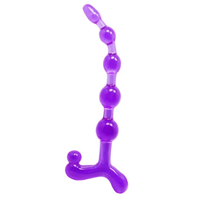 Bendy Twist Lilac Anal Beads
